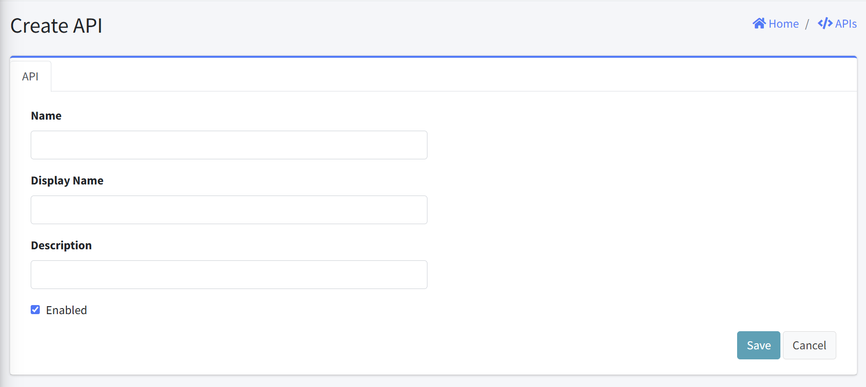 Create API