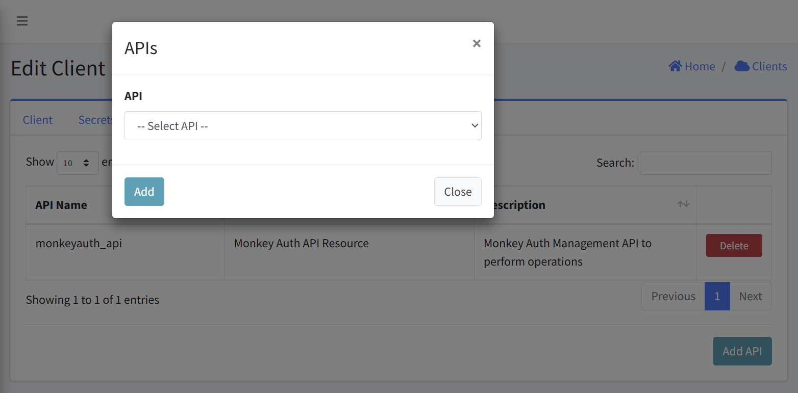 Add an API