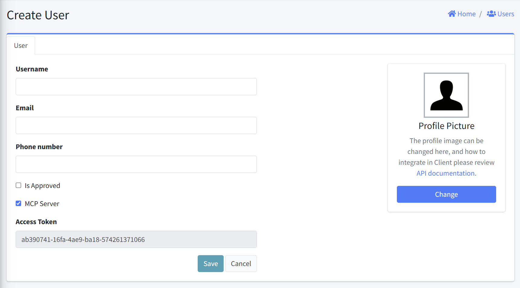 Create User