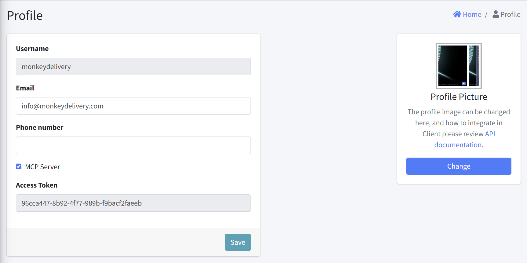 User profile